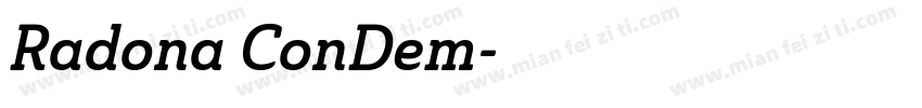 Radona ConDem字体转换